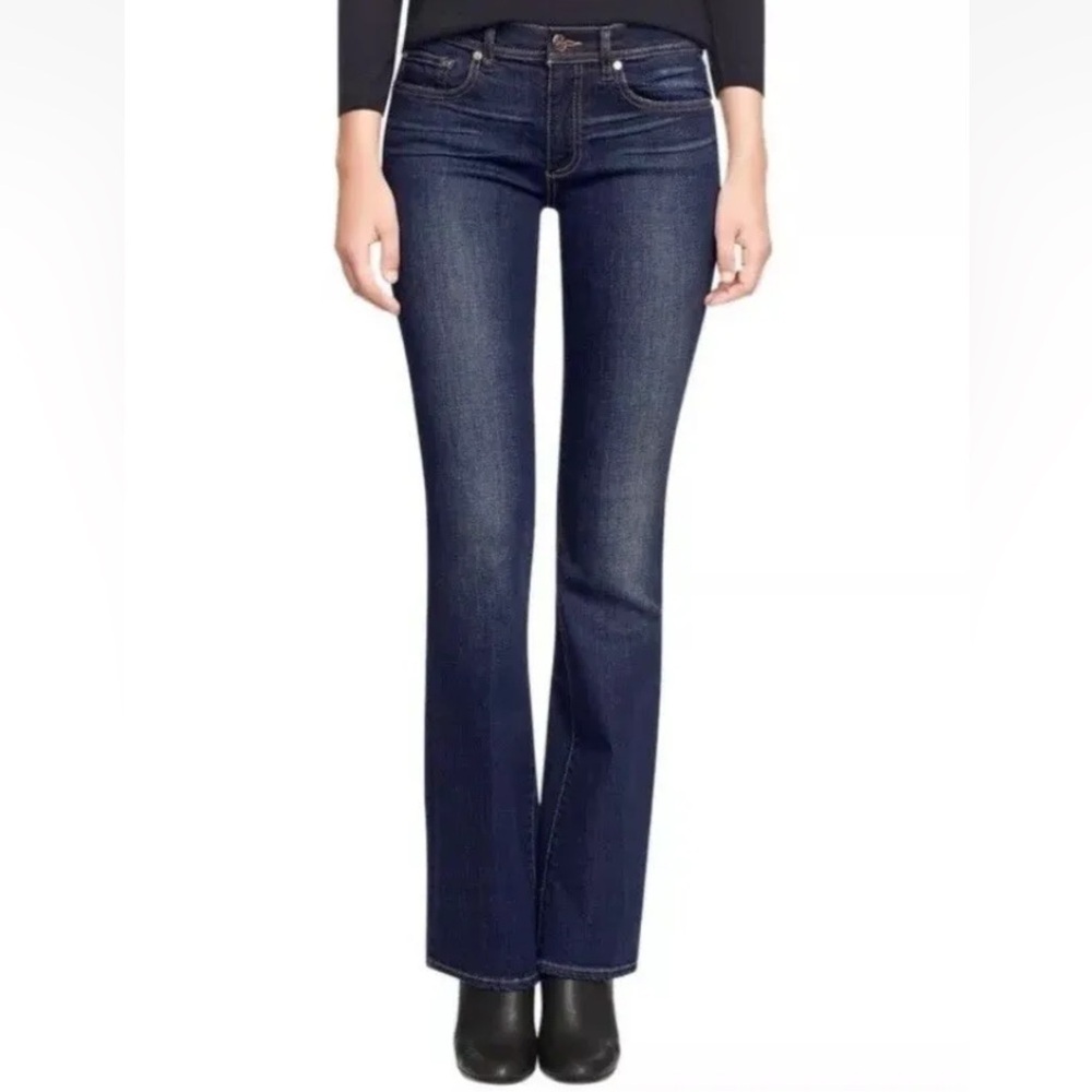 Tory Burch Classic Tory Boot Cut Jean Embroidered LOGO new money luxury